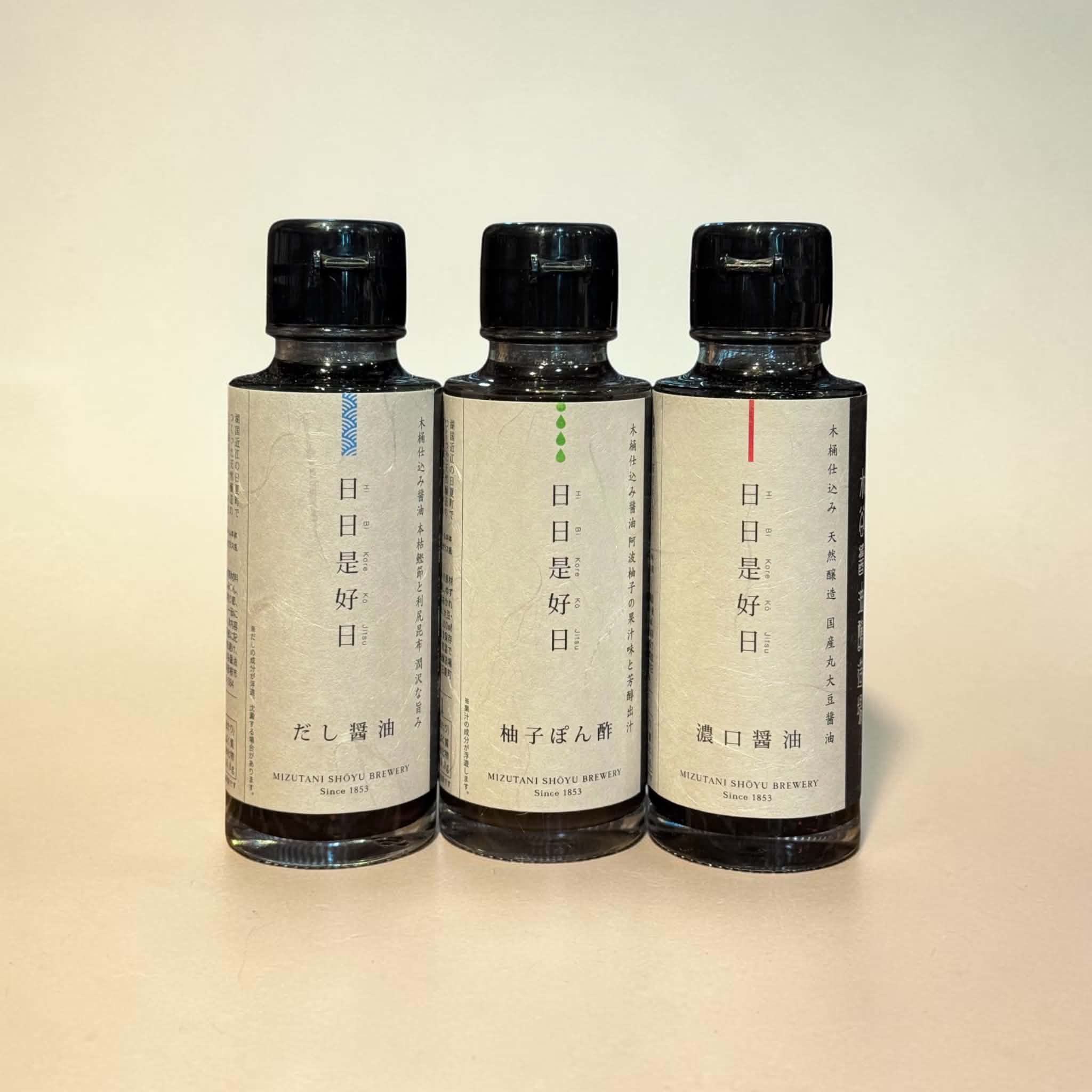 水谷醤油醸造所 暮らしの調味料 三種セット　/  100ml×3種