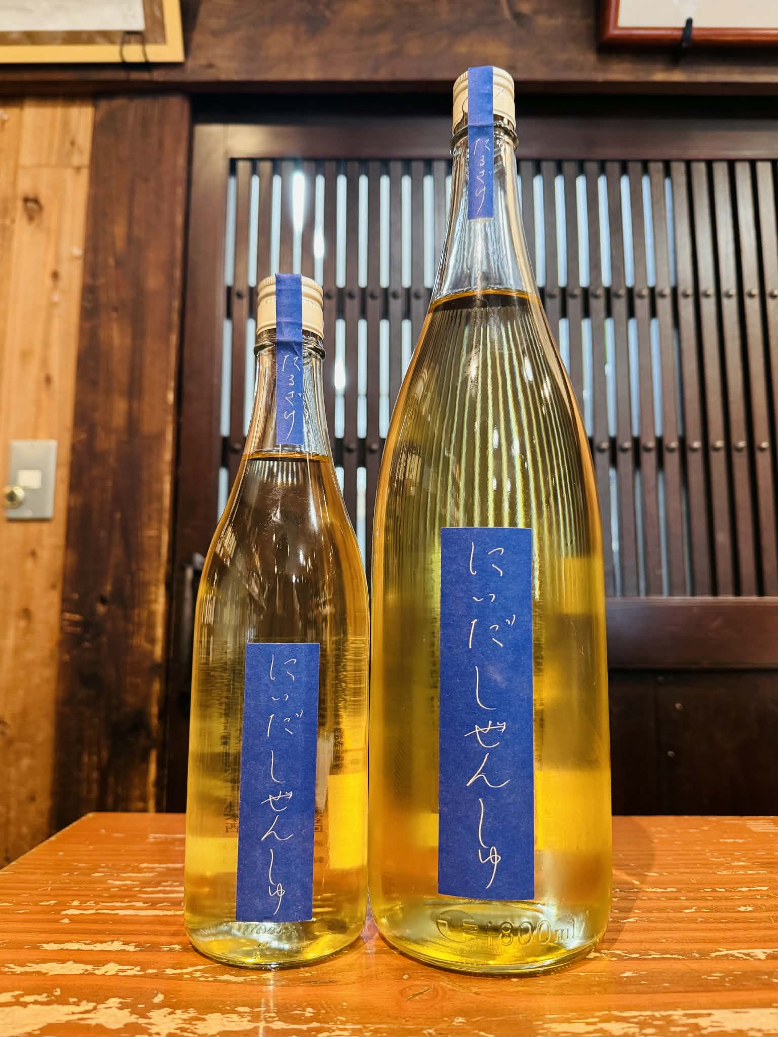 にいだしぜんしゅ　生もと　たるざけ生詰　　　1800ml